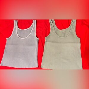 Brandy Melville Blue and Green Tank Tops
